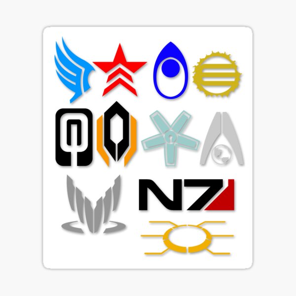 Mass Effect Logos Sticker