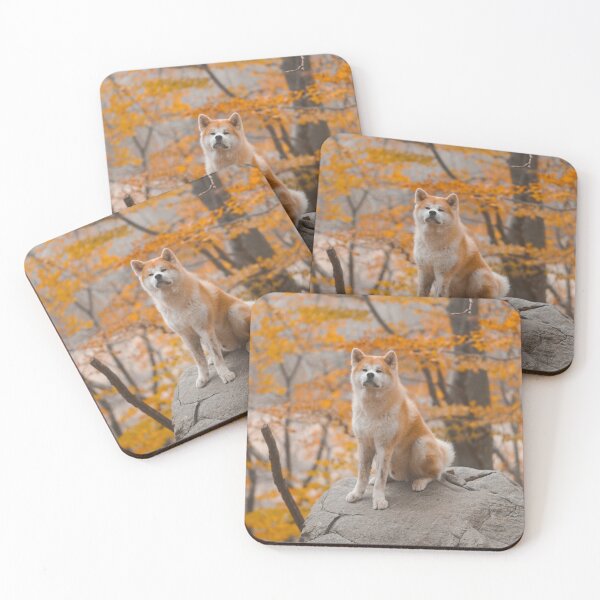 Item preview, Japanese Akita Inu Sitting on a Large Rock designed and sold by VanGaldo.