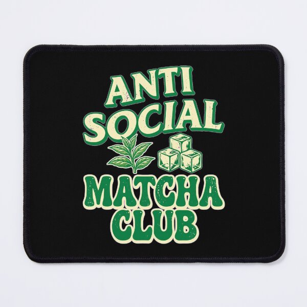 Item preview, Anti Social Matcha Club - Funny Iced Matcha Lover - Retro Vintage designed and sold by Vibe-Vary.