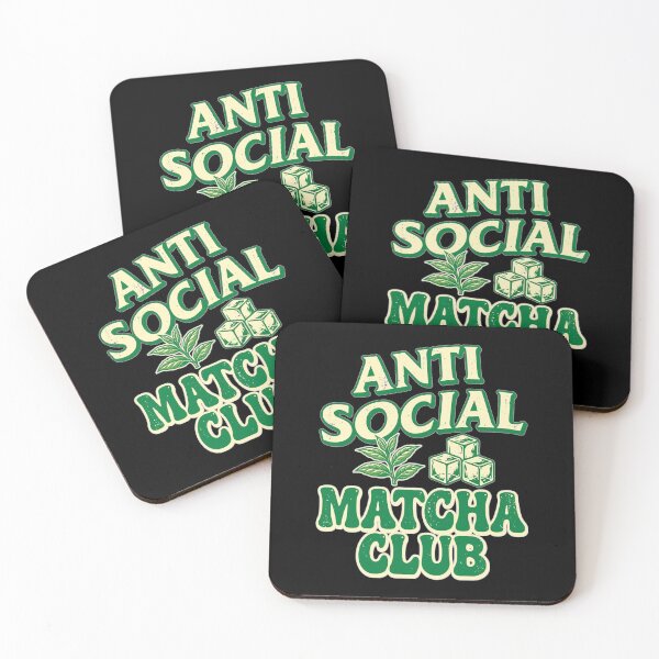 Item preview, Anti Social Matcha Club - Funny Iced Matcha Lover - Retro Vintage designed and sold by Vibe-Vary.