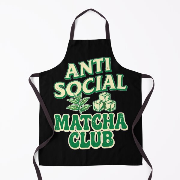 Item preview, Anti Social Matcha Club - Funny Iced Matcha Lover - Retro Vintage designed and sold by Vibe-Vary.