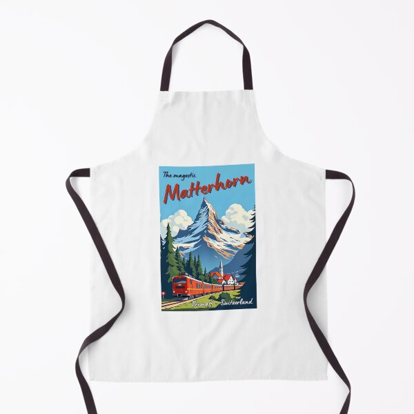 Item preview, A Vintage Travel Illustration Of Matterhorn Mountain - Zermatt - Switzerland designed and sold by flamesnejme.