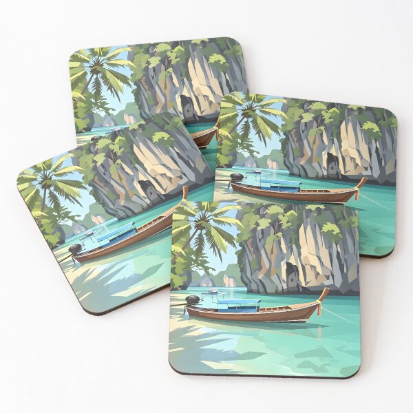 Item preview, Thailand Tropical Paradise – Longtail Boat at Sunset designed and sold by Spirit of Siam.