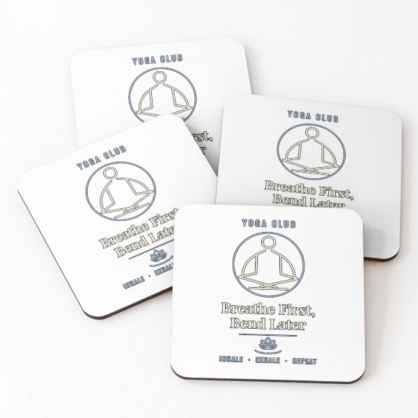Item preview, Yoga Club Breathe First Bend Later designed and sold by PeaksAndPrints.