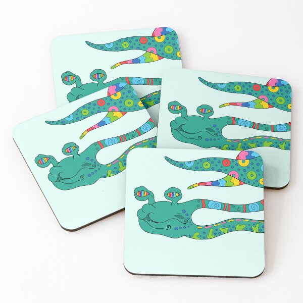 Item preview, Whimsical Sea Creature – Colourful Fantasy Ocean Illustration designed and sold by MKFDesigns.