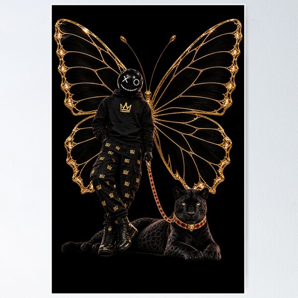 Item preview, BuBu La Street – Black Panther Gothic Butterfly-PLUSHIWORLD designed and sold by PLUSHIWORLDtm.