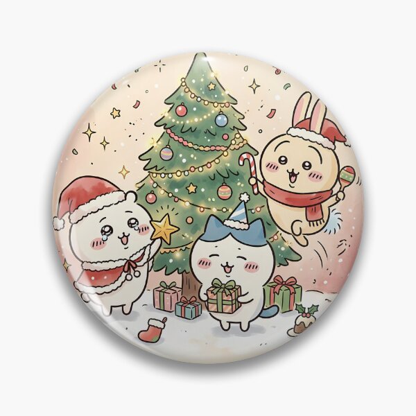 Item preview, chiikawa Merry Christmas Art designed and sold by DeviantMerch.