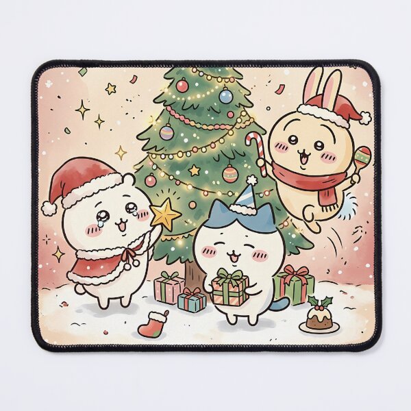 Item preview, chiikawa Merry Christmas Art designed and sold by DeviantMerch.