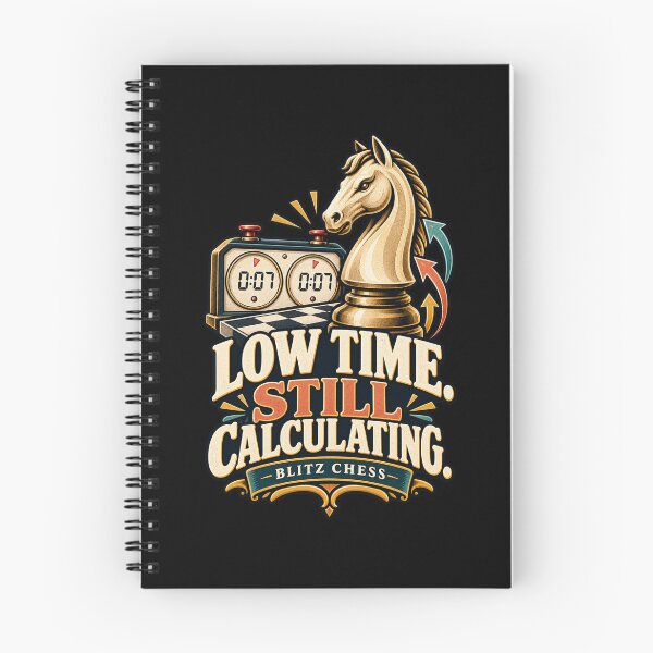 Item preview, Low Time Still Calculating - Funny Blitz Chess Player Gift designed and sold by MOTIFOLK.