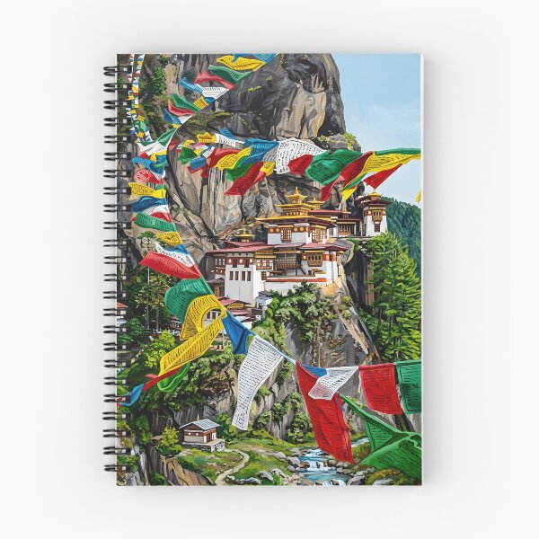 Item preview, Bhutan Tiger’s Nest Travel Poster – Himalayan Landscape designed and sold by POSTERIOCREW.