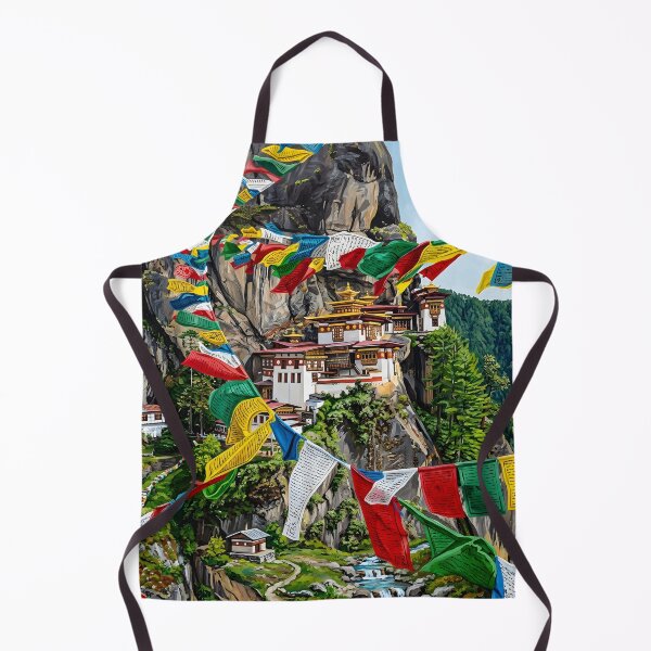 Item preview, Bhutan Tiger’s Nest Travel Poster – Himalayan Landscape designed and sold by POSTERIOCREW.