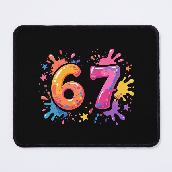 Item preview, 6 7 - Colorful Paint Splatter - Funny 6 7 Meme designed and sold by Vibe-Vary.