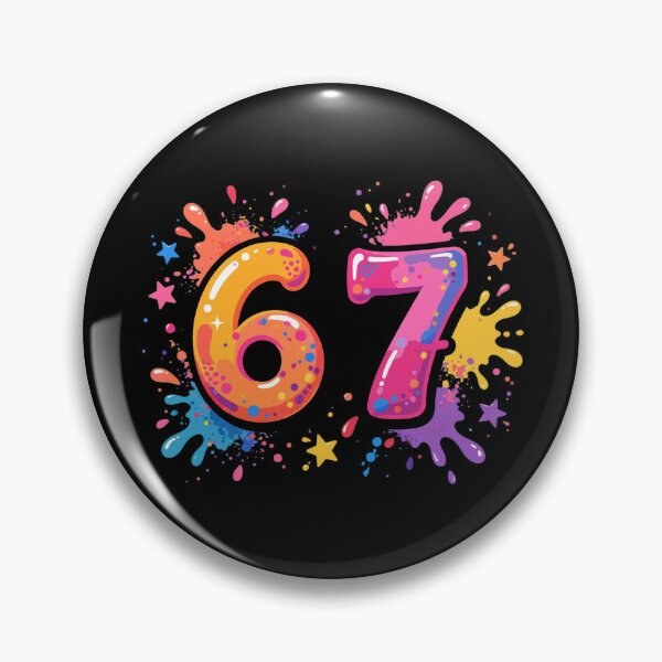 Item preview, 6 7 - Salpicaduras de pintura coloridas - Meme divertido 6 7 designed and sold by Vibe-Vary.