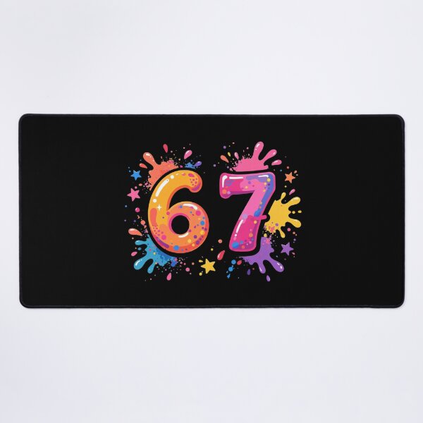Item preview, 6 7 - Colorful Paint Splatter - Funny 6 7 Meme designed and sold by Vibe-Vary.
