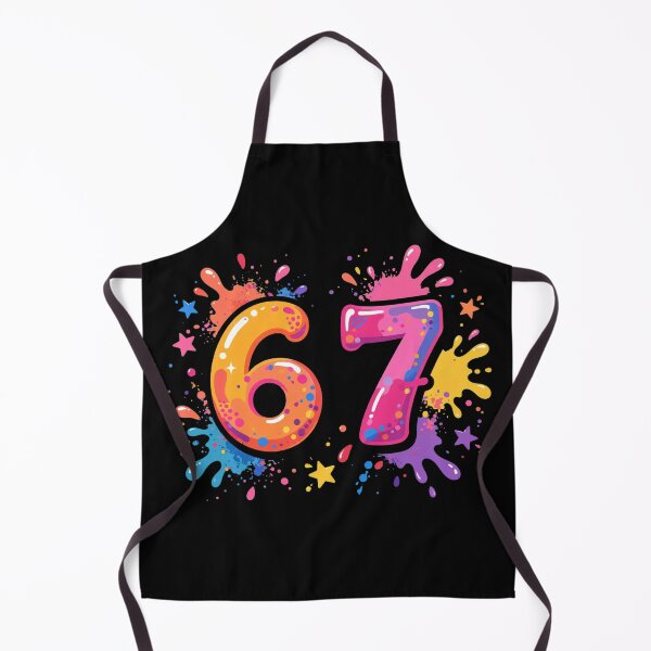 Item preview, 6 7 - Colorful Paint Splatter - Funny 6 7 Meme designed and sold by Vibe-Vary.