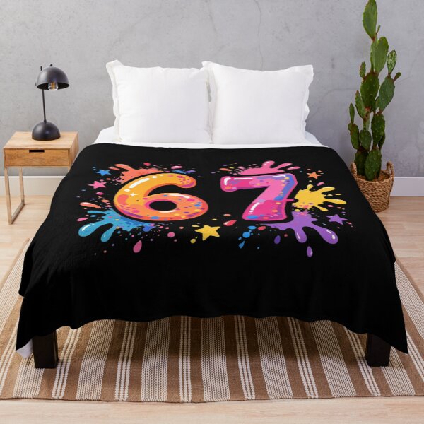 Item preview, 6 7 - Colorful Paint Splatter - Funny 6 7 Meme designed and sold by Vibe-Vary.