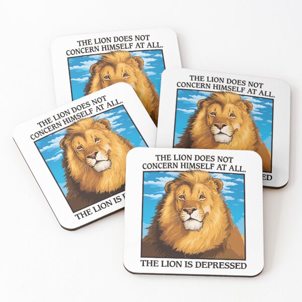 Item preview, The Lion Does Not Concern Himself At All - The Lion Is Depressed designed and sold by theandroidvivz.