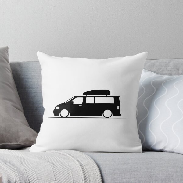 Item preview, T5 Transporter Van With Roof Box Silhouette – Minimalist Design designed and sold by lowboxgarage.