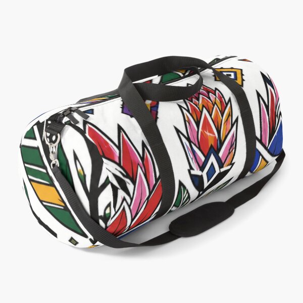 Item preview, Ndebele Folk Flowers – Geometric Protea Pattern designed and sold by MarekoraStudio.