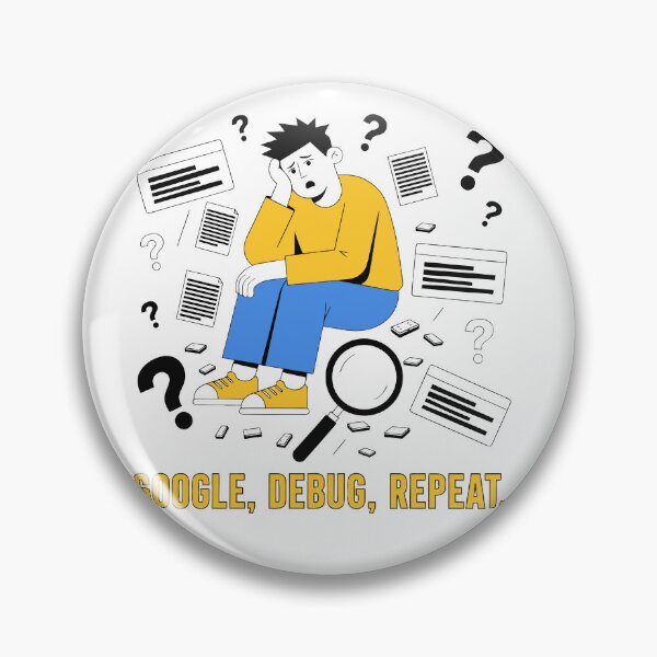 Item preview, Google Debug Repeat Funny Programmer Coding Developer T-Shirt designed and sold by Design-Pro-21.