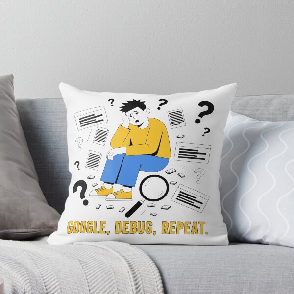 Item preview, Google Debug Repeat Funny Programmer Coding Developer T-Shirt designed and sold by Design-Pro-21.