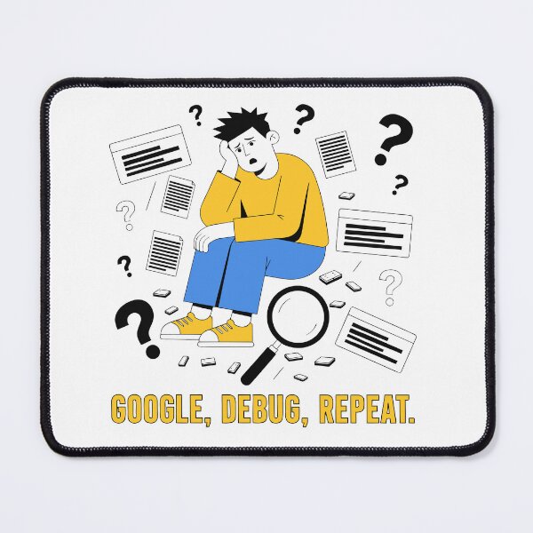 Item preview, Google Debug Repeat Funny Programmer Coding Developer T-Shirt designed and sold by Design-Pro-21.