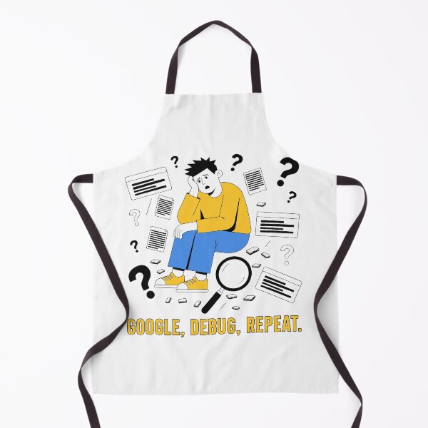 Artikelvorschau, Lustiges T-Shirt für Programmierer und Entwickler mit dem Google Debug Repeat-Algorithmus entworfen und verkauft von Design-Pro-21.