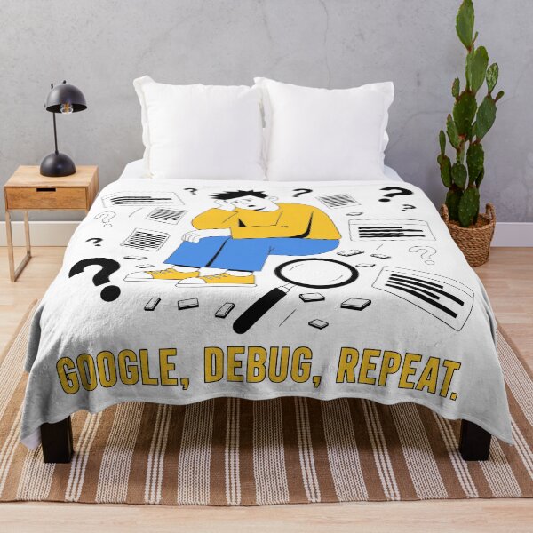 Item preview, Google Debug Repeat Funny Programmer Coding Developer T-Shirt designed and sold by Design-Pro-21.