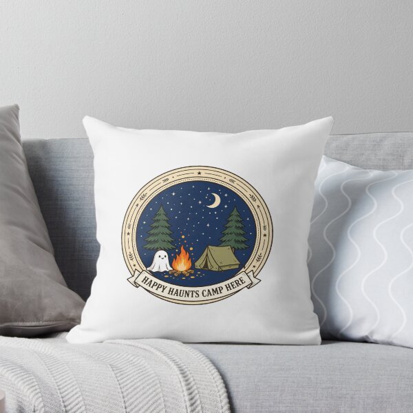 Item preview, Happy Haunts Camp Here Cute Ghost Camping designed and sold by Dudas Garage & Outdoors.