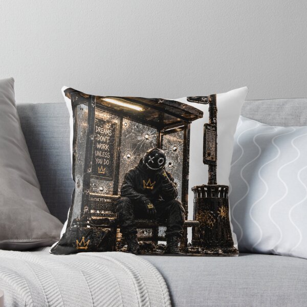 Item preview, BuBu La Street – Dark Urban Streetwear Bus Stop Street Art-PLUSHIWORLD designed and sold by PLUSHIWORLDtm.
