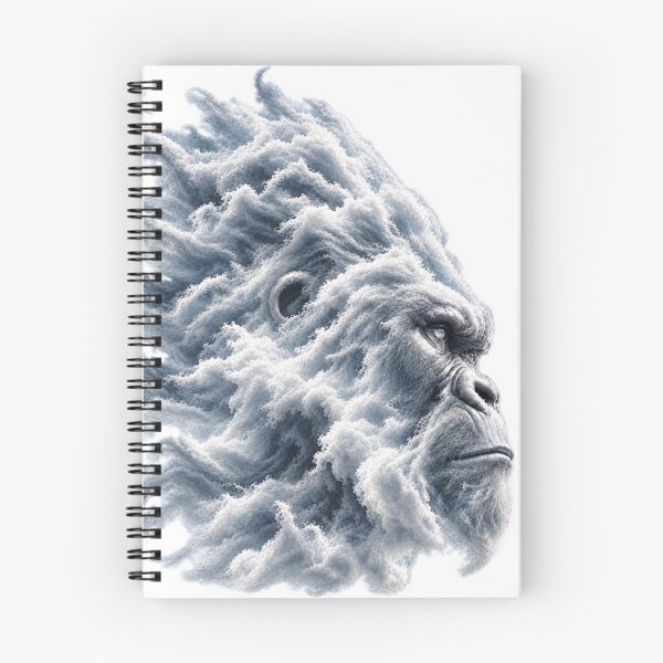 Item preview, Silverback Gorilla – Wild Portrait in White and Silver | Artistic Cloud-PLUSHIWORLD designed and sold by PLUSHIWORLDtm.