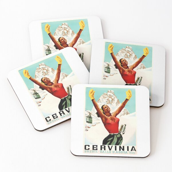 Item preview, Vintage Ski Resort Poster designed and sold by lizettis.