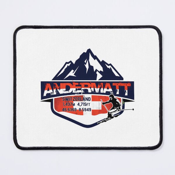 Item preview, Andermatt Ski Switzerland Skiing Alps Sticker T-Shirt 02 designed and sold by flamesnejme.