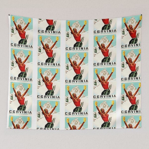 Item preview, Vintage Ski Resort Poster designed and sold by lizettis.