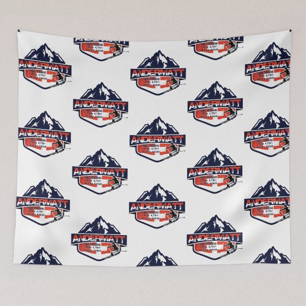 Item preview, Andermatt Ski Switzerland Skiing Alps Sticker T-Shirt 02 designed and sold by flamesnejme.