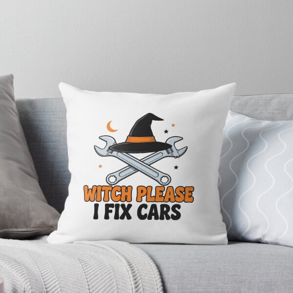 Item preview, Witch Please I Fix Cars Funny Mechanic Halloween designed and sold by Dudas Garage & Outdoors.