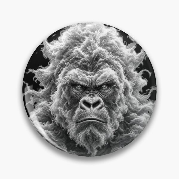 Item preview, Silverback Gorilla Front View – Artistic Cloud – exclusive and original creation by Plushiworld designed and sold by PLUSHIWORLDtm.