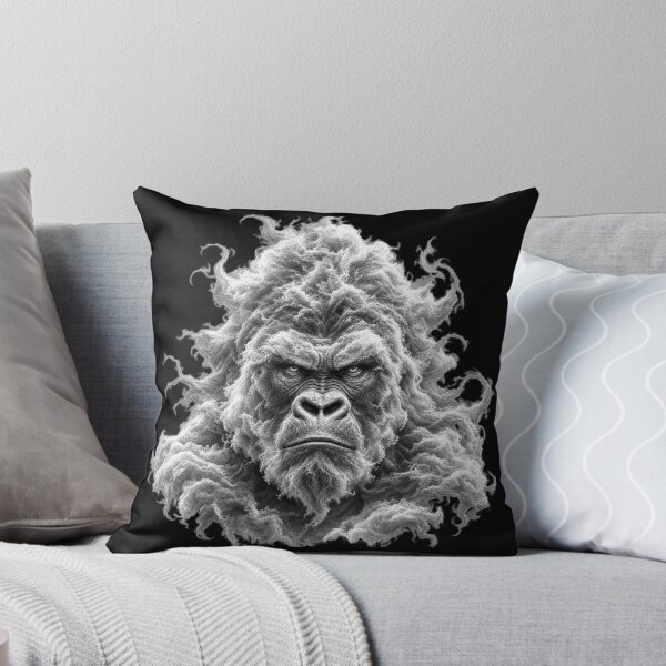 Item preview, Silverback Gorilla Front View – Artistic Cloud – exclusive and original creation by Plushiworld designed and sold by PLUSHIWORLDtm.
