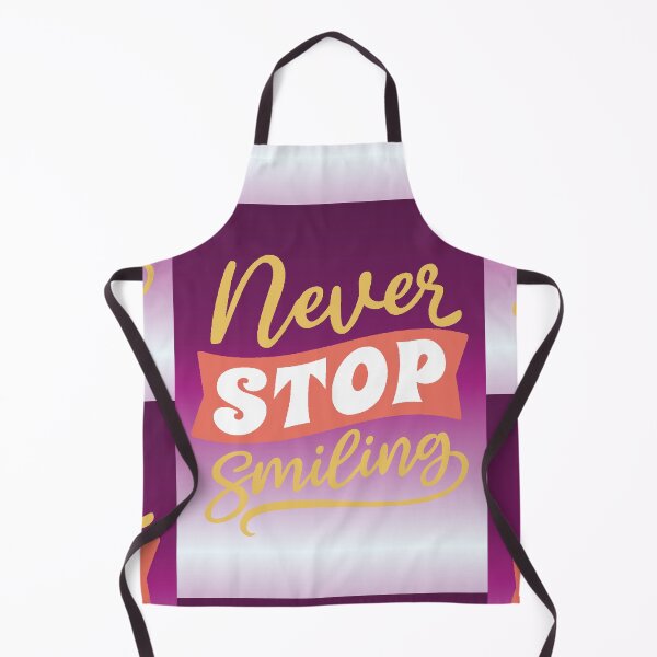 Item preview, Never Stop Smiling - Retro Motivational Positive Phrase designed and sold by AstronautMerch.