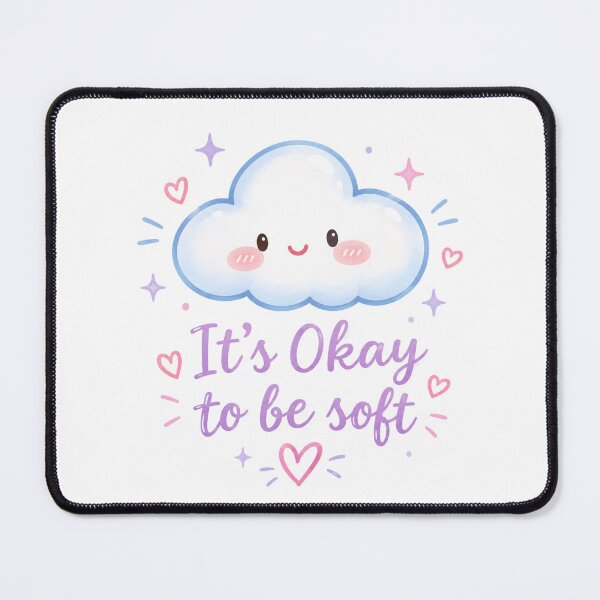 Item preview, It's Okay to be soft | Cute pastel clouds designed and sold by K-Fashion Hub.