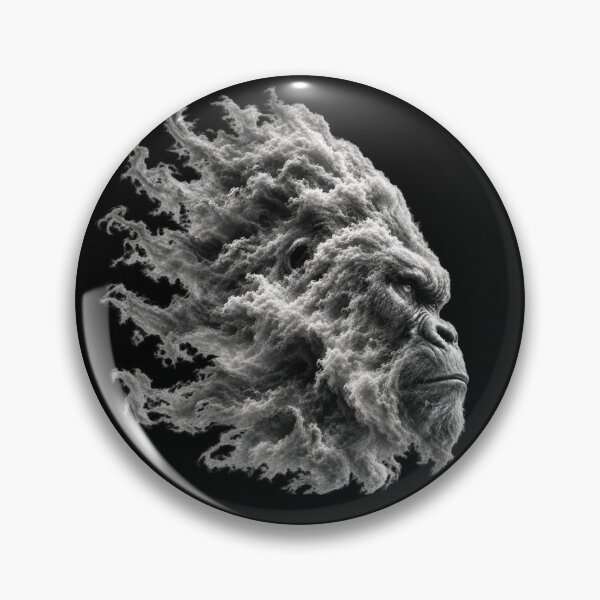 Item preview, Silverback Gorilla in Profile – Artistic Cloud by Plushiworld designed and sold by PLUSHIWORLDtm.