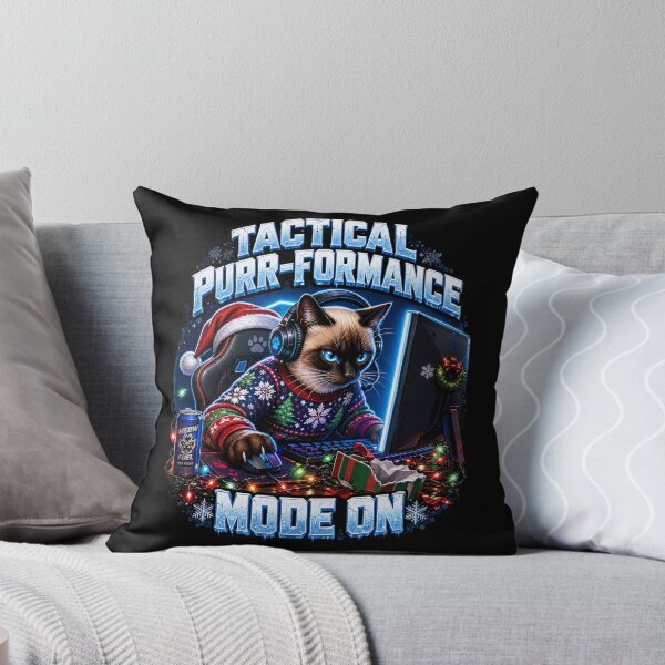 Item preview, Tactical Purr Formance Mode On Gamer Cat Christmas designed and sold by Design Vibras.