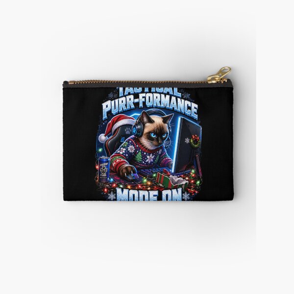 Item preview, Tactical Purr Formance Mode On Gamer Cat Christmas designed and sold by Design Vibras.