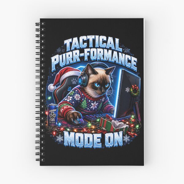 Item preview, Tactical Purr Formance Mode On Gamer Cat Christmas designed and sold by Design Vibras.