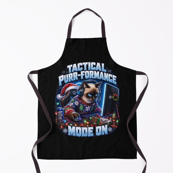 Item preview, Tactical Purr Formance Mode On Gamer Cat Christmas designed and sold by Design Vibras.