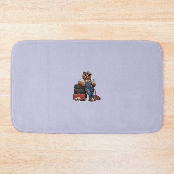 Item preview, Vintage Mechanic Bear – Retro Automotive Bear Design designed and sold by FootprintofLove.