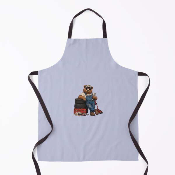 Item preview, Vintage Mechanic Bear – Retro Automotive Bear Design designed and sold by FootprintofLove.