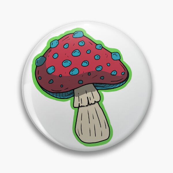 Item preview, Psychedelic Red and Blue Pop Art Mushroom designed and sold by Art by Sele.
