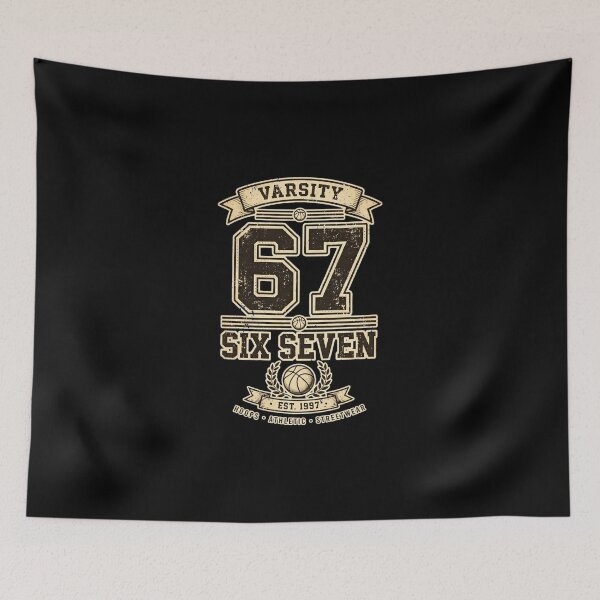 Item preview, Varsity 67 - Six Seven Basketball Jersey - Retro Varsity designed and sold by Vibe-Vary.