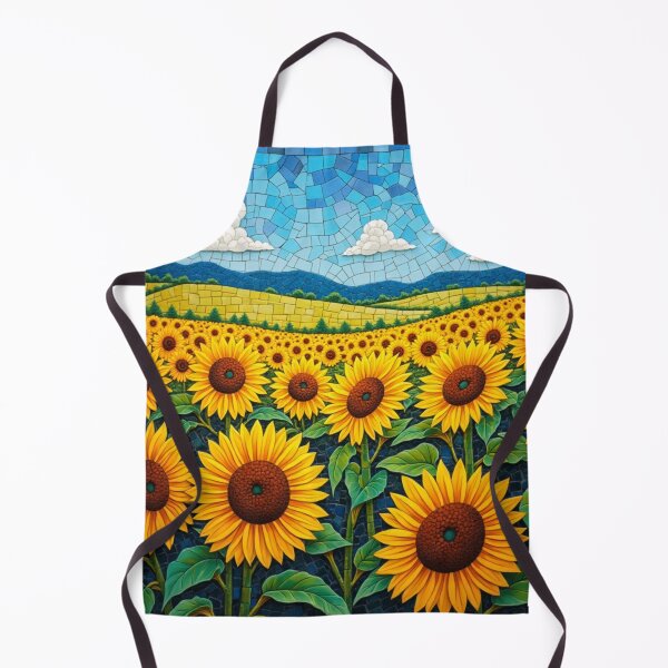 Item preview, Sunflower Mosaic Pattern designed and sold by VividSurfaces.